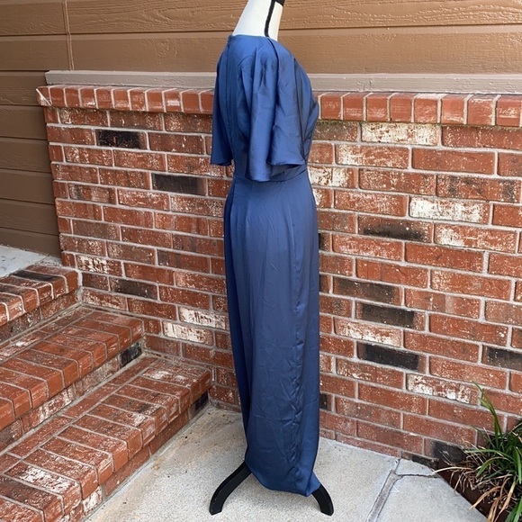 KEEPSAKE THE LABEL Midnight Navy Blue Raindrops Jumpsuit NWT Women's Size Medium - Picture 5 of 10